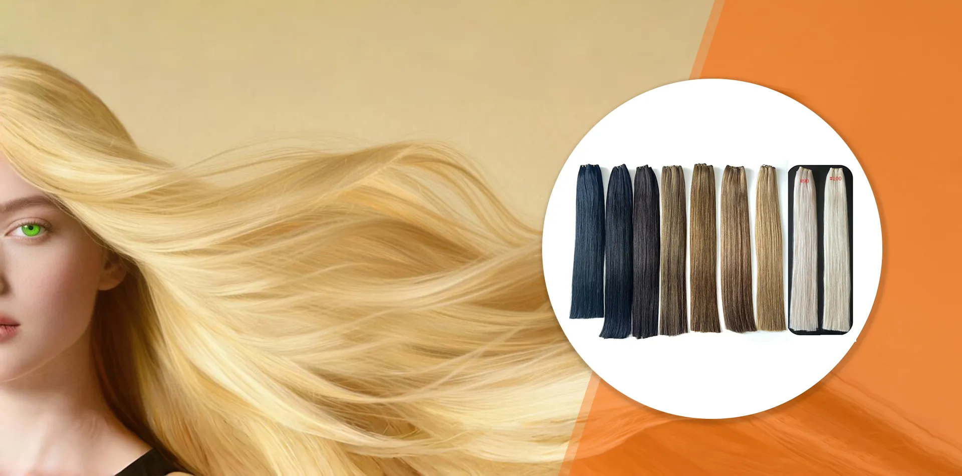 Fournisseur professionnel d'extensions de cheveux humains