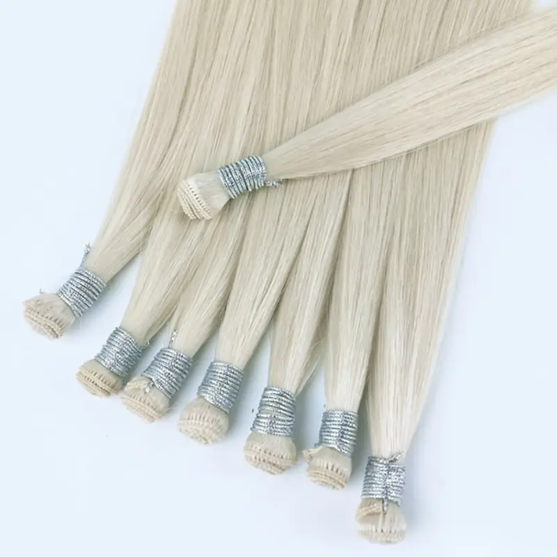 Extensions de trame nouées à la main